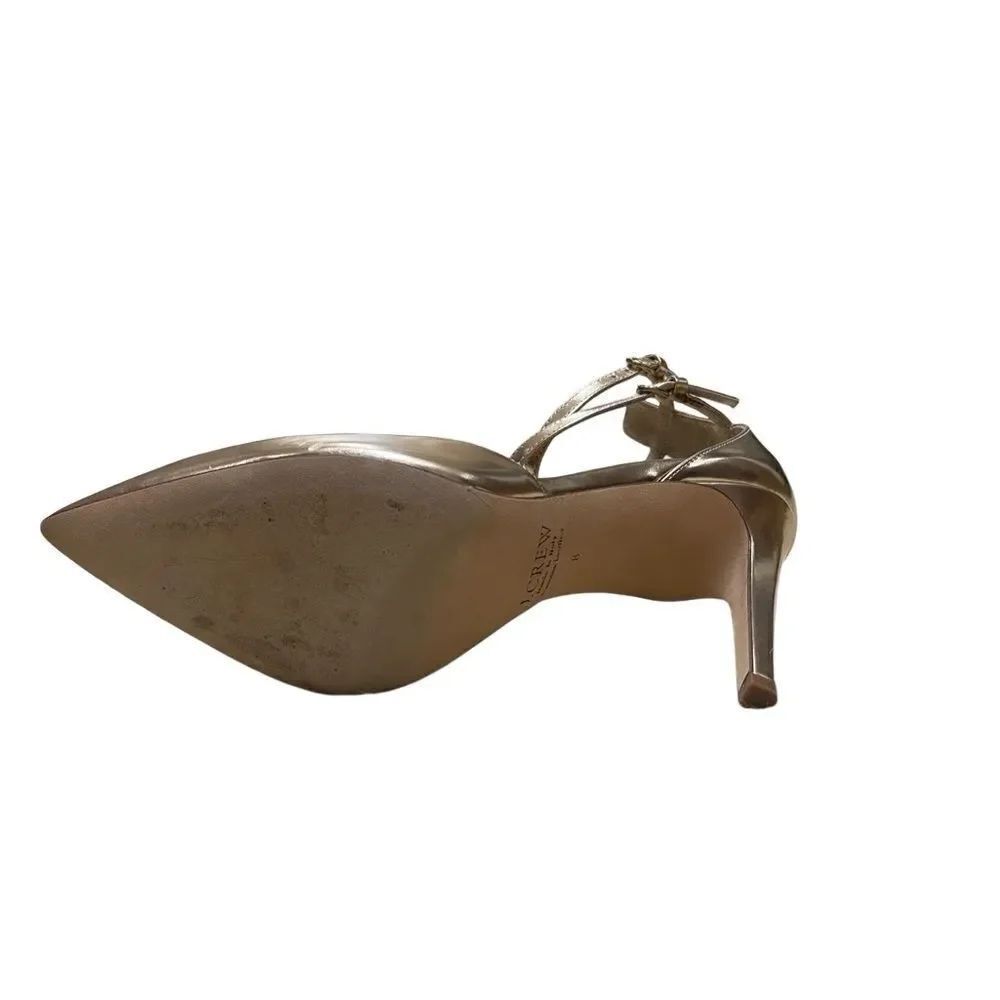 🌟 J.Crew Gold Pumps with Straps - Picture 4 of 5